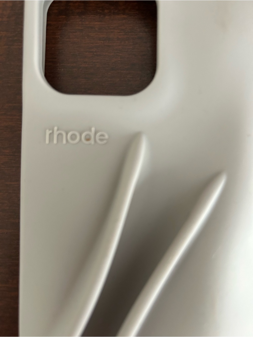 RHODE Soft Silicone Phone Case in Light Gray